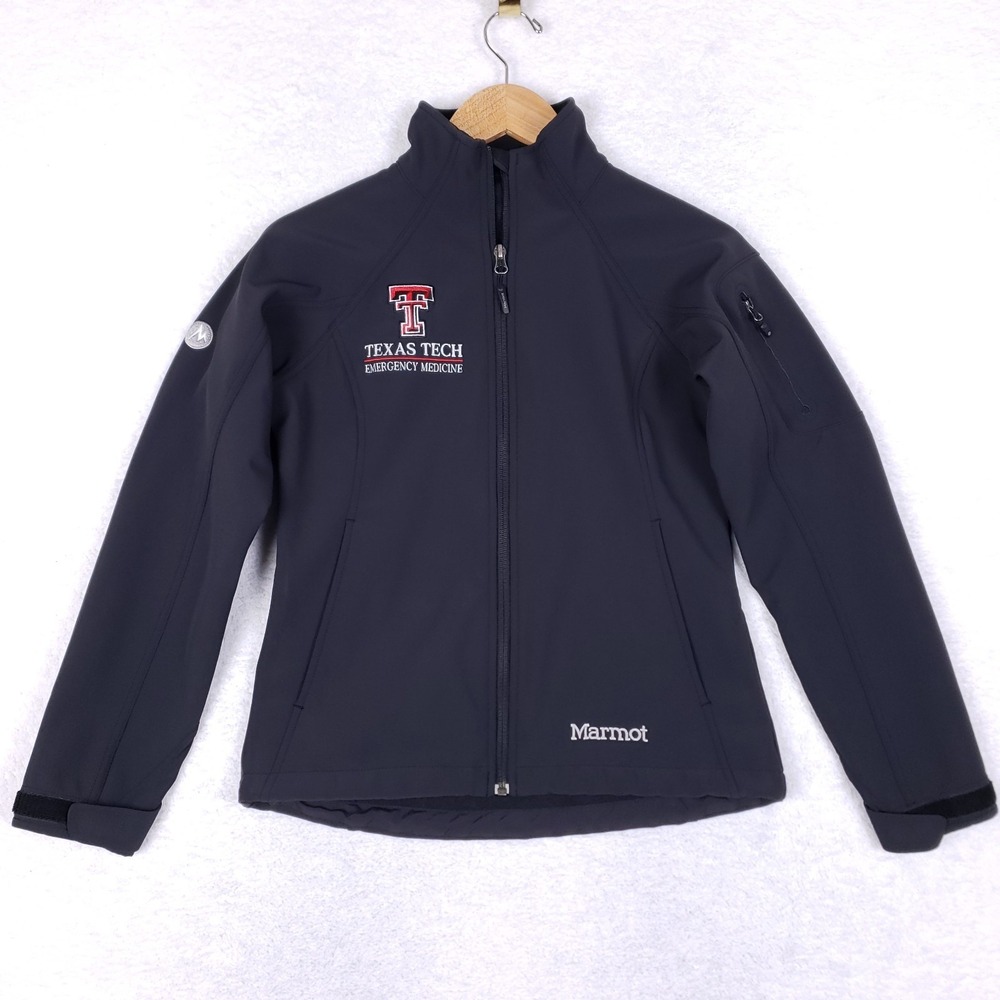Marmot Softshell Jacket XS Texas‎ Tech Emergency Medicine Black Outdoor Hiking